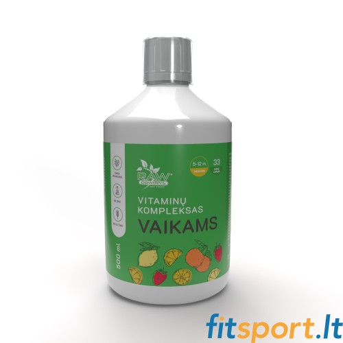 Raw Powders Vitaminų kompleksas Vaikams 500 ml (Vitaminai vaikams su skoniu) 